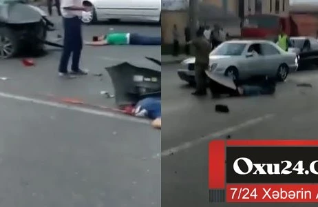 Nobel prospektində dəhşətli qəza: sürücü faciəvi şəkildə öldü - SON DƏQİQƏ (VİDEO +18)