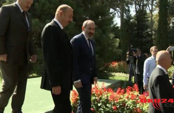 İlham Əliyev və Paşinyan söhbət etdi - VİDEO