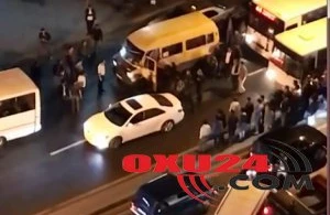 Bakıda sürücülər dava etdi - HƏRƏKƏT DAYANDI +VİDEO