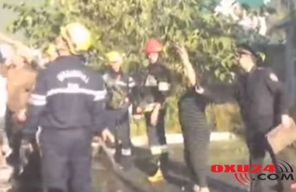 Qəbələdə 23 yaşlı qızın öldüyü yanğının videosu