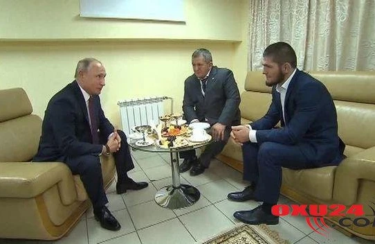 Putin Həbib Nurməhəmmədovla görüşdü