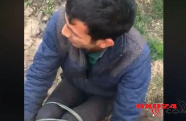 Qubada ŞOK! Evli gəlini qaçıran oğlanı görün nə etdilər 18+ VİDEO