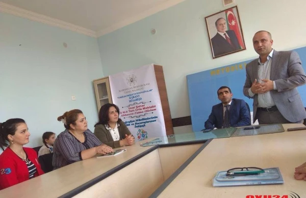 Coğrafiya müəllimlərinin  bilik və bacarıqlarınn inkişafı adlı layhiyəsinin bağlanış tedbiri kecirildi