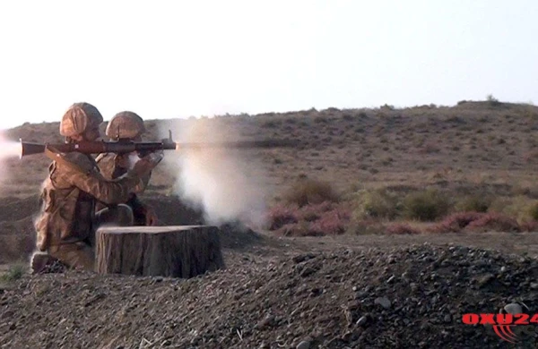 Ordumuz qumbaraatanları işə saldı - VİDEO