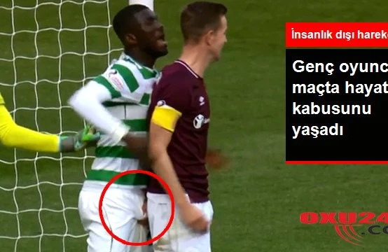 Futbol meydançasında biabırçı olay: Rəqibinin... (VİDEO)