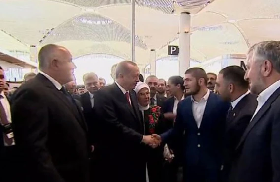 Ərdoğan yeni aeroportda Həbiblə görüşdü – Video