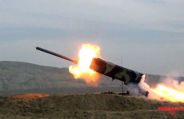 Azərbaycan Ordusu artilleriya zərbələri endirib -Nazirlik  VİDEO YAYDI