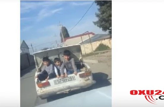 Uşaqları baqajda daşıyırlar! - Azərbaycanda şok olayın VİDEOsu