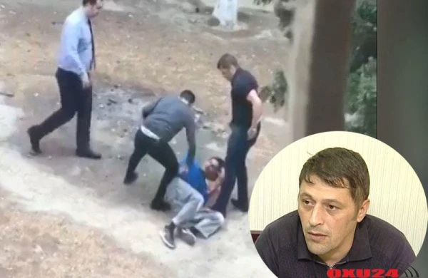 Marketdən yağ oğurlayanı döyən hakim qarşısında - VİDEO