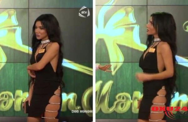 Azərbaycan efirində ŞOK! Verilişə çılpaq  gəldi -FOTO