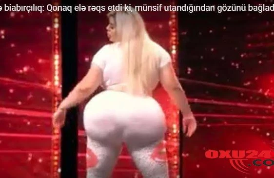 Efirdə biabırçılıq: İştirakçı  elə  rəqs  etdi ki, münsif  utandığından  gözünü bağladı