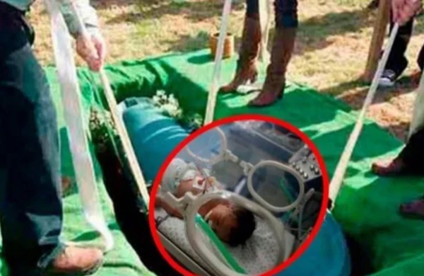 ШОК! Женщина после смерти родила ребенка в гробу +VİDEO