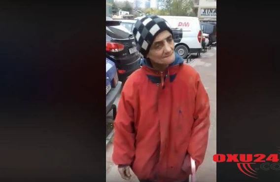 Küçədə qalan xəstə qadın kömək istəyir - Bakıda ürək dağlayan VİDEO