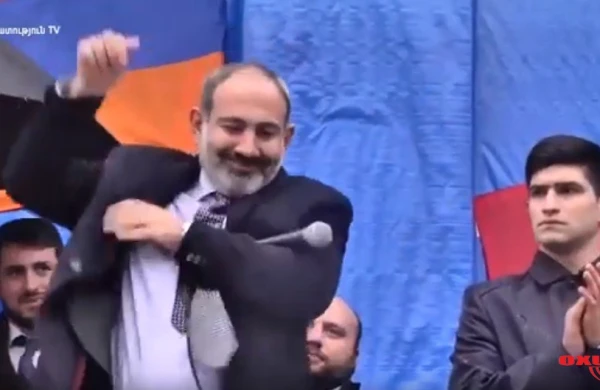 Paşinyanı "tok vurdu" - VİDEO