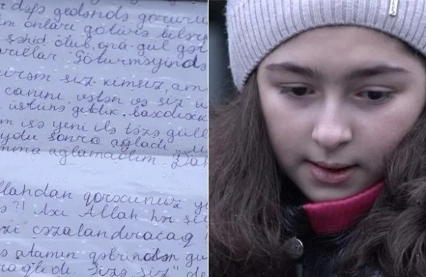 Şəhid qızından atasının məzarından gülləri oğurlayanlara MƏKTUB