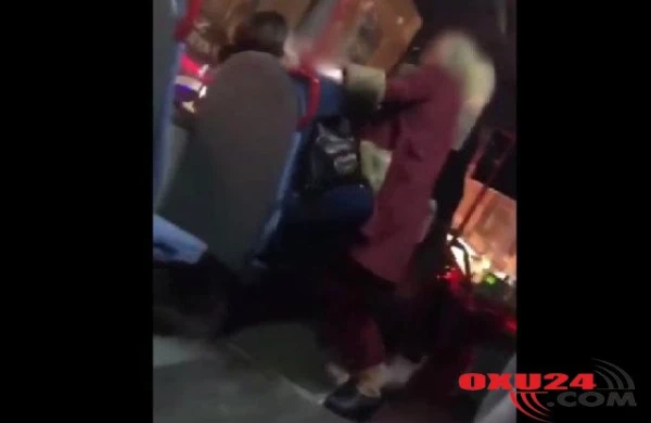 Avtobusda qadınlar əlbəyaxa oldu,sürücü hərəkəti dayandırdı Və...(VİDEO)