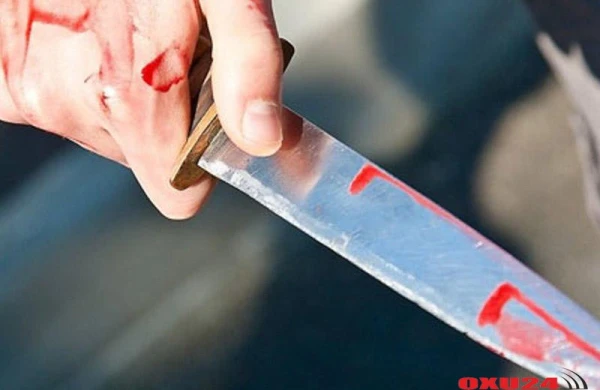 Evinə gəlib onu təhqir edən adamı bıçaqladı