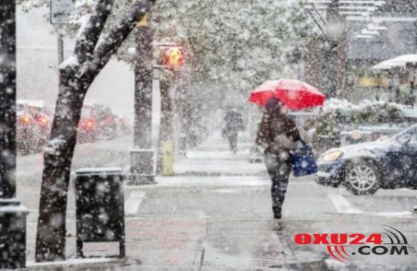 Rayonlara güclü qar yağmağa başladı