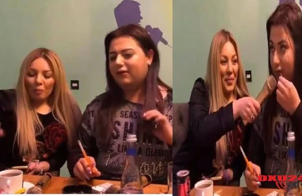Mehin dodaqlarına silekon vurdurdu,siqaret çəkməyə başladı - ŞOK kadrlar