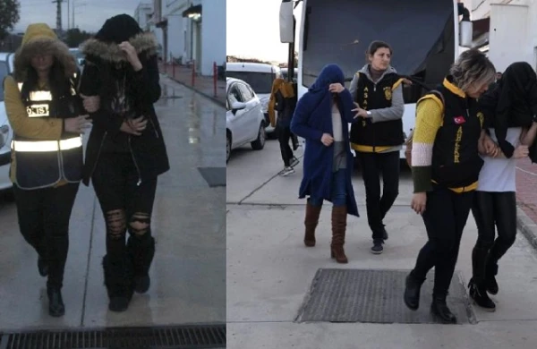 Polis masaj salonuna basqın etdi: Çılpaq qadınları iş başında yaxaladı