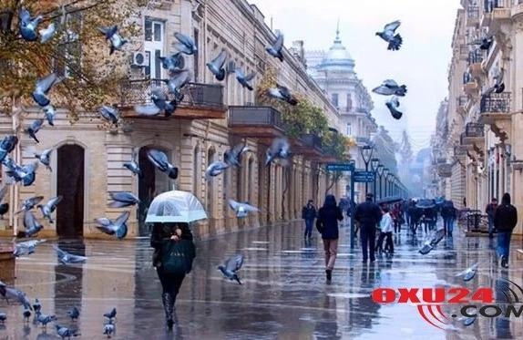 Sabahın hava proqnozu: yağış, duman, çiskin