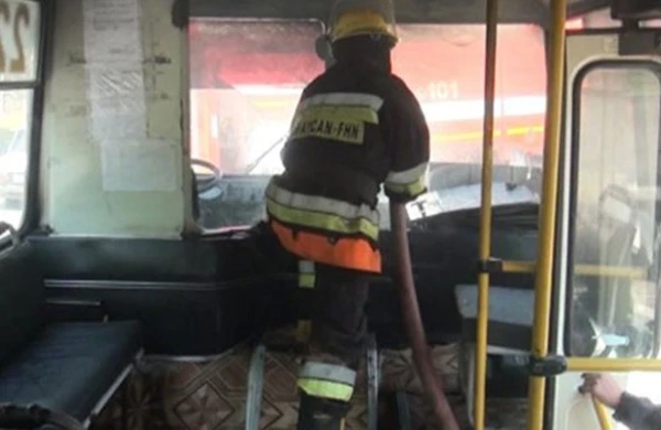 Bakıda sərnişin avtobusunda partlayış