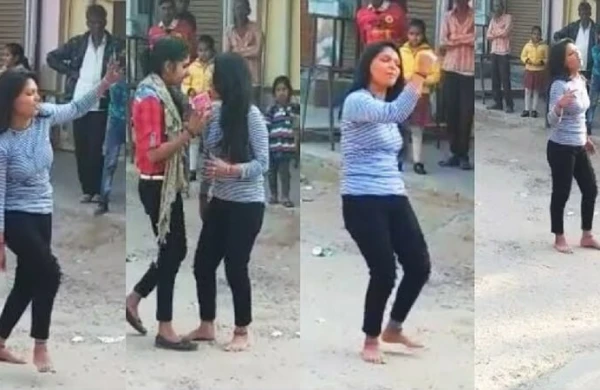 Hər kəs küçənin ortasında rəqs edən bu qızdan danışır