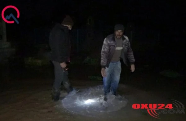 Cəlilabadda çay daşdı - Evləri su basdı+Fotolar