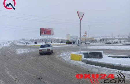 Qobustanda zəncirvari qəza, xəsarət alan var