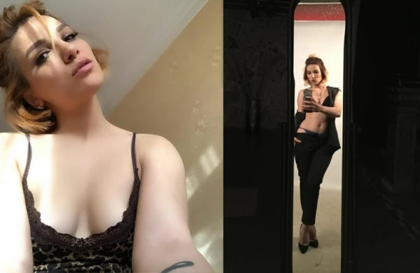 Azərbaycanlı müğənni ətəyini qaldırdı,sinəsi də açıldı