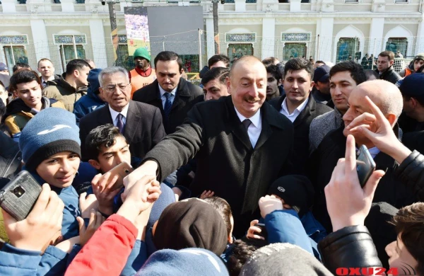 Prezident “Tarqovı”da sakinlərlə görüşdü - FOTOLAR -