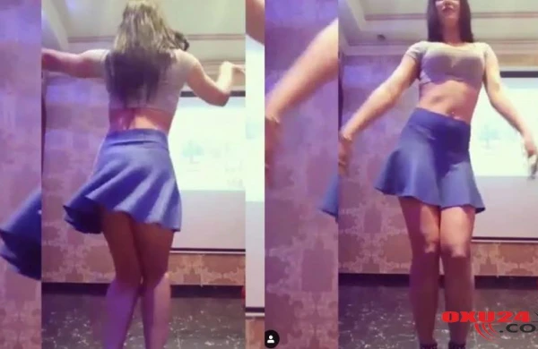 Rəqqasə arxasını izləyicilərə göstərdi,qınaq obyekti oldu