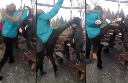 4 qızın biabırçı videosu,oğlanlar tamaşa etdi