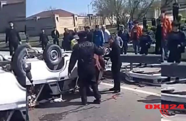 Aeroport yolunda ağır qəza: yaralılar var -