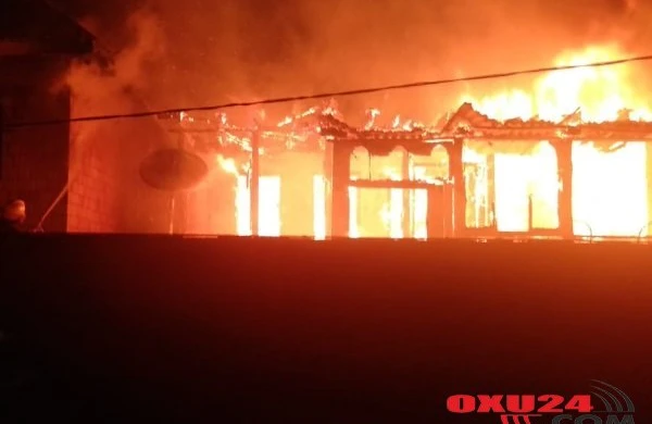 Neftçalada toy sahibinin evi yanıb