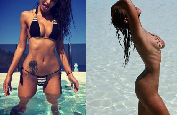 Pərvinlə içkili videosu yayılan modelin bu dəfə lüt fotosu...