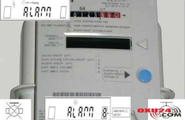 DİQQƏT! Qaz sayğacınızda bu yazılar çıxırsa...