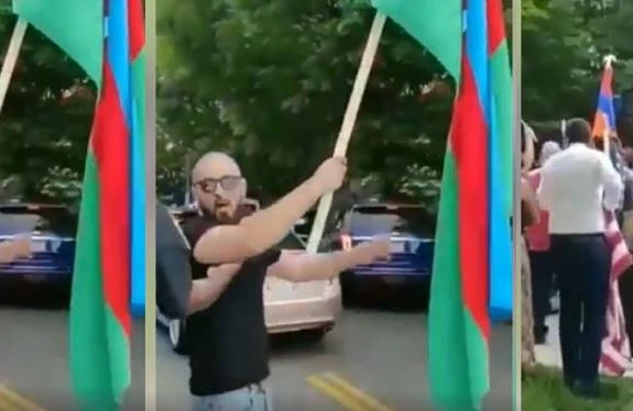 Azərbaycanlıdan ermənilərə Bayraq dərsi -Sosial şəbəkələr bundan danışır