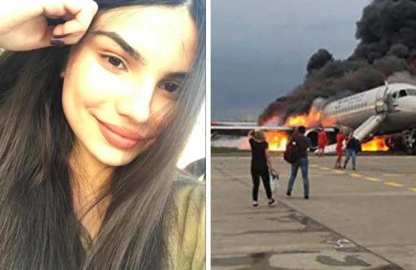 Azərbaycanlı qız möcüzə nəticəsində yanan təyyarədə ölümdən qurtuldu