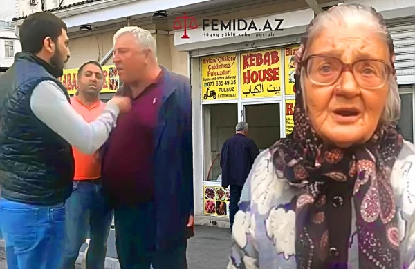 Bakıda insanlıq öldü! Kabab evinin qarşısında yorulub dayanan qadını sahibkar təhqir edib,qovdu