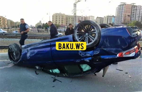 Bakıda qiyməti 160 min dollar olan BMW aşdı