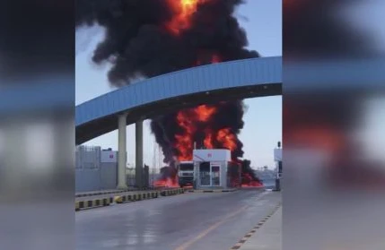 SON DƏQİQƏ!Terrorçular Azərbaycana aid neft maşınını partlatdı