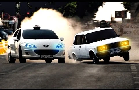 Azərbaycanda "avtoş"lar yolun ortasında GÖRÜN NƏ ETDİLƏR