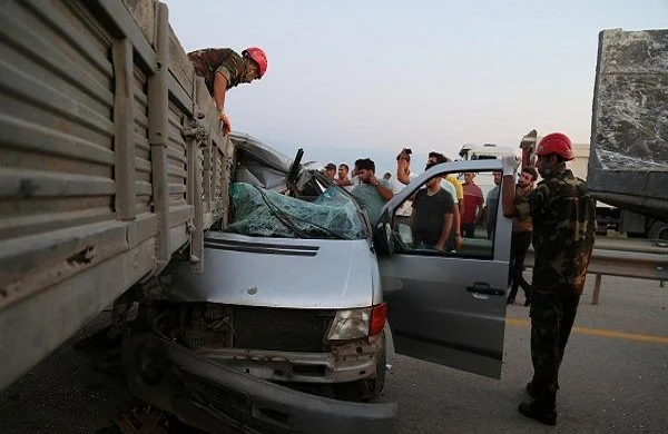 Azərbaycanda dəhşətli qəza: Xeyli sayda ölən var
