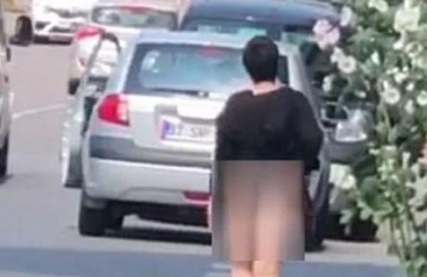 Qadın küçəyə alt paltarında çıxdı - GÖRƏNLƏR ŞOK OLDU