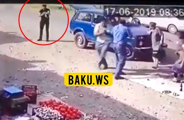 Azərbaycanda bazardakı qətliamın DƏHŞƏTLİ VİDEOSU +18