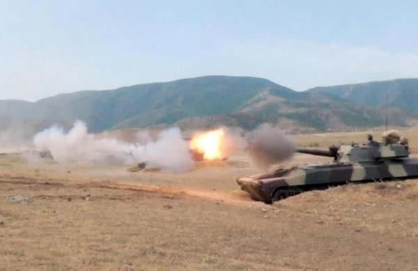 Azərbaycan ordusu o silahlardan atəş açdı - Nazirlik görüntüləri yaydı