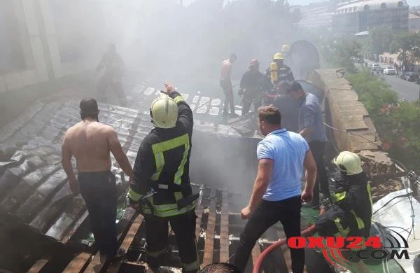 "X-Lady" mağazasında baş verən yanğın söndürülüb (YENİLƏNİB/VİDEO)