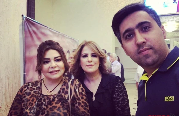 Aygün Bayramova həyat yoldaşı ilə toyda - Fotolar