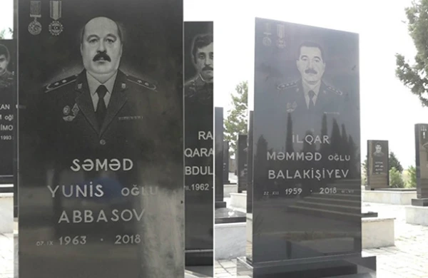 İki polkovnikin şəhid olduğu gündən 1 il keçdi - Fotolar